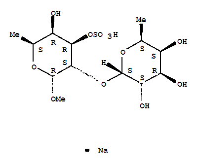 钠[(2R,3S,4R,5R,6S)-5-羟基-2-甲氧基-6-甲基-3-[(2S,3S,4R,5S,6S)-3,4,5-三羟基-6-甲基四氢吡喃-2-基]氧基四氢吡喃-4-基]硫酸盐