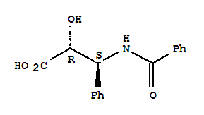 N-苯甲酰基-(2R,3S)-3-苯基异丝氨酸; (2R,3S)-3-苯甲酰氨基-2-羟基-3-苯基丙酸