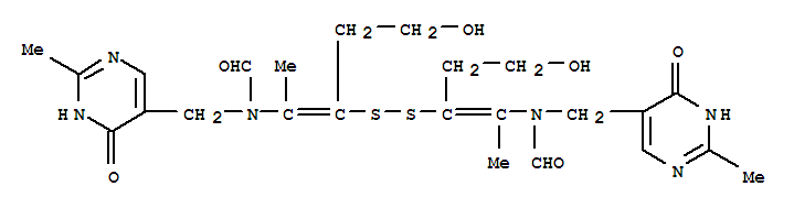 N-[(Z)-3-[(Z)-2-[甲酰基-[(2-甲基-4-氧代-3H-嘧啶-5-基)甲基]氨基]-5-羟基戊-2-烯-3-基]二硫基-5-羟基戊-2-烯-2-基]-N-[(2-甲基-4-氧代-3H-嘧啶-5-基)甲基]甲酰胺