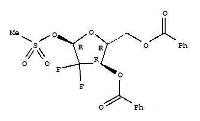 2-脱氧-2,2-二氟-D-呋喃核糖基-3,5-二甲苯酰基-1-甲磺酸酯(α型)