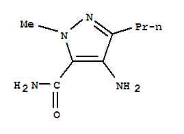 1-甲基-3-正丙基-4-氨基-1H-吡唑-5-酰胺 250635