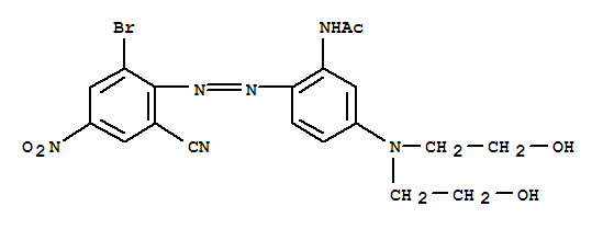 N-[5-[二(2-羟乙基)氨基]-2-[(2-溴-6-氰基-4-硝基苯基)偶氮]苯基]乙酰胺