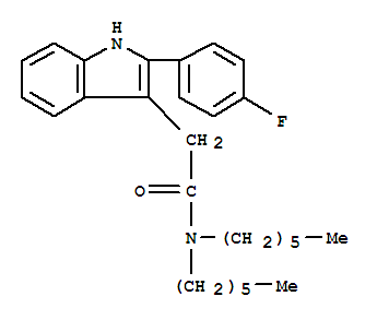 N,N-二己基-2-(4-氟苯)吲哚-3-乙酰胺