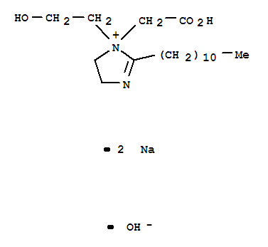 氢氧化4,5-二氢-1-(2-羟乙基)-1-羧甲基-2-十一烷基-1H-咪唑翁二钠盐