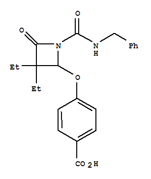 4-[3,3-二乙基-4-氧代-1-(苯基甲基氨基甲酰)氮杂环丁-2-基]氧基苯甲酸