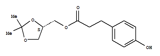 (S)-(2,2-二甲基-1,3-二氧环戊烷-4-基)甲基 3-(4-羟基苯基)丙酸酯