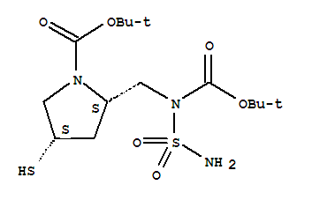(2S,4S)-2-[[(氨基磺酰基)(叔丁氧羰基)氨基]甲基]-4-巯基-1-吡咯烷羧酸叔丁酯