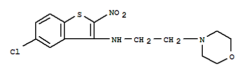 5-氯-N-(2-吗啉-4-基乙基)-2-硝基-1-苯并噻吩-3-胺
