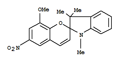 1',3'-二氢-8-甲氧基-1',3',3'-三甲基-6-硝基螺[2<i>H</i>-1-苯并吡喃-2,2'-[2<i>H</i>]吲哚]