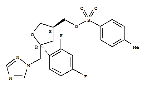(3S,5R)-5-(2,4-二氟苯基)-5-[(1H-1,2,4-三唑-1-基)甲基]-四氢-3-呋喃甲基-4-甲苯磺酸酯