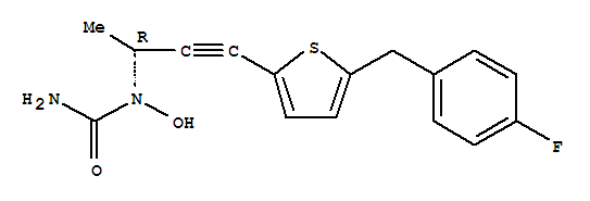 1-[(2R)-4-[5-[(4-氟苯基)甲基]噻吩-2-基]丁-3-炔-2-基]-1-羟基脲