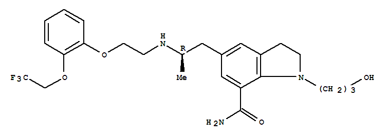 西洛多辛; 西罗多辛; 2,3-二氢-1-(3-羟基丙基)-5-[(2R)-2-[2-[2-(2,2,2-三氟乙氧基)苯氧基]乙胺基]丙基]-1H-吲哚-7-甲酰胺
