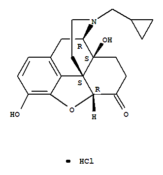 盐酸纳曲酮; 17-环丙基甲基-4,5-环氧-3,14-二羟基吗啡喃-6-酮盐酸盐