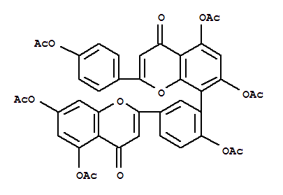穗花杉双黄酮六乙酸酯