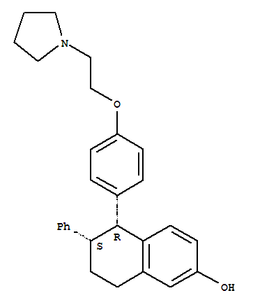 拉索昔芬; (5R,6S)-5,6,7,8-四氢-6-苯基-5-(4-(2-(1-吡咯烷基)乙氧基)苯基)-2-萘酚