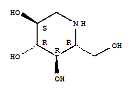 1-脱氧野尻霉素; (2R,3R,4R,5S)-2-羟甲基哌啶-3,4,5-三醇