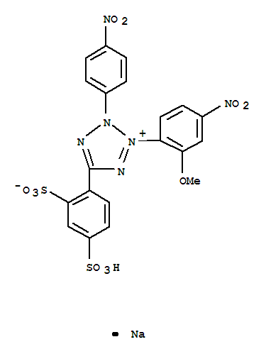 2-(2-甲氧基-4-硝基苯)-3-(4-硝基苯)-5-(2,4-二磺基苯)-2H-四氮唑单钠盐