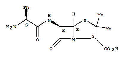 (2S,5R,6R)-6-{[(2S)-2-氨基-2-苯基乙酰基]氨基}-3,3-二甲基-7-氧代-4-硫杂-1-氮杂双环[3.2.0]庚烷-2-羧酸