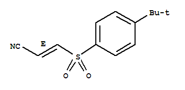 (2E)-3-[[4-叔丁基苯基]磺酰基]-2-丙烯腈