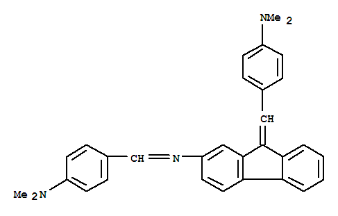 4-[[9-[(4-二甲基氨基苯基)亚甲基]芴-2-基]亚氨基甲基]-N,N-二甲基-苯胺