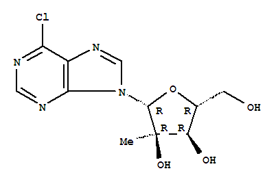 6-氯-9-(2-C-甲基-beta-D-呋喃核糖基)-9H-嘌呤