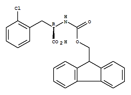 Fmoc-D-2-氯苯丙氨酸; N-(9-芴甲氧羰酰基)-D-2-氯苯丙氨酸