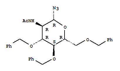 2-乙酰氨基-3,4,6-三-<i>O</i>-苄基-2-脱氧-β-<small>D</small>-吡喃葡萄糖酰基叠氮化物