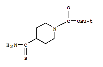 4-氨基硫代羰基四氢吡啶-1(2H)-甲酸叔丁酯; N-Boc-哌啶-4-硫代甲酰胺; 1-叔丁氧羰基哌啶-4-硫代甲酰胺