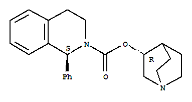 索非那新; 1-氮杂双环[2.2.2]辛烷-8-基-(1S)-1-苯基-3,4-二氢-1H-异喹啉-2-甲酸酯