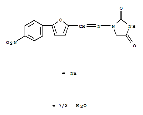 4-羟基-1-(((5-(4-硝基苯基)呋喃-2-基)亚甲基)氨基)-1H-咪唑-2(5H)-酮钠水合物