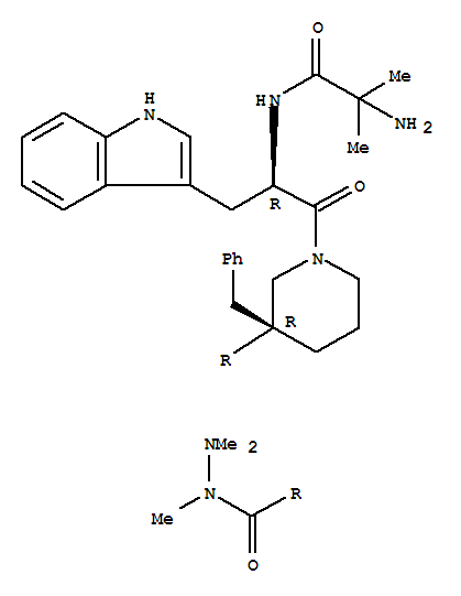 阿拉莫林; (3R)-1-(2-甲基丙氨酰-D-色氨酰)-3-苯甲基-3-哌啶 1,2,2-三甲基甲酰肼