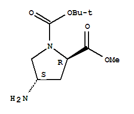 (2R,4S)-1-叔丁基 2-甲基 4-氨基吡咯烷-1,2-二甲酸酯