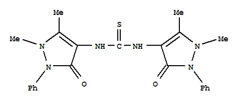 1,3-双-(1,5-二甲基-3-氧代-2-苯基-2,3-二氢-1H-吡唑-4-基)-硫脲