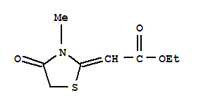 (2Z)-(3-甲基-4-氧代-1,3-噻唑烷-2-亚基)乙酸乙酯