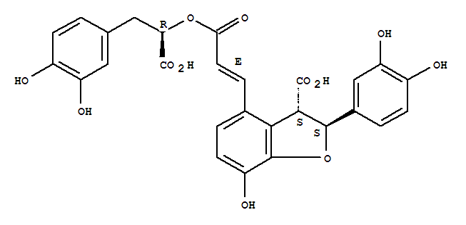 (2S,3S)-4-((E)-3-((R)-1-羧基-2-(3,4-二羟基苯基)乙氧基)-3-氧代丙烷-1-烯-1-基)-2-(3,4-二羟基苯基)-7-羟基-2,3-二氢苯并呋喃-3-羧酸