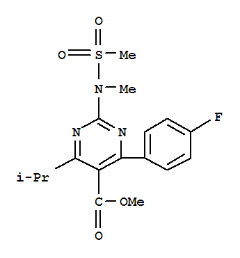 4-(4-氟苯基)-6-异丙基-2-[(N-甲基-N-甲磺酰)氨基]嘧啶-5-羧酸甲酯