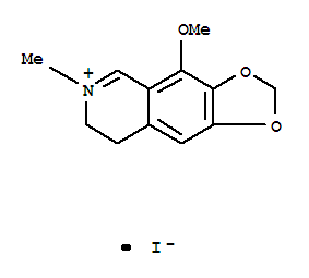 4-甲氧基-6-甲基-7,8-二氢[1,3]二氧杂环戊并[4,5-g]异喹啉-6-鎓碘化物