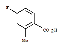 4-氟-2-甲基苯甲酸 348560
