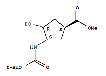 (1s,2R,4s)-N-Boc-1-amino-2-hydroxycyclopentane-4-carboxylic acid methyl ester