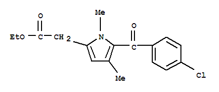 2-[5-(4-氯苯甲酰基)-1,4-二甲基吡咯-2-基]乙酸乙酯