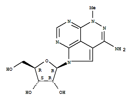 曲西立滨; 1,5-二氢-5-甲基-1-beta-D-呋喃核糖基-1,4,5,6,8-五氮杂苊-3-胺