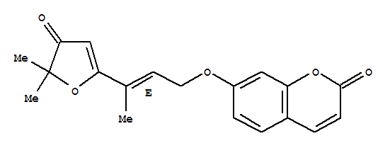 7-[[(2E)-3-(4,5-二氢-5,5-二甲基-4-氧代-2-呋喃基)-2-丁烯-1-基]氧基]-2H-1-苯并吡喃-2-酮