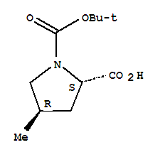 (2S,4R)-N-Boc-4-甲基吡咯烷-2-甲酸; (2S,4R)-N-叔丁氧羰基-4-甲基吡咯烷-2-甲酸