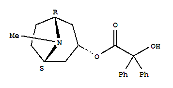 托品醇二苯羟乙酸酯; 8-甲基-8-氮杂双环[3.2.1]辛烷-3-基 2-羟基-2,2-二苯基乙酸酯