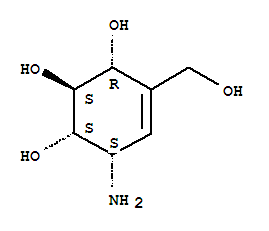 井冈霉烯胺; (1S,2S,3S,4R)-1-氨基-5-(羟甲基)环己-5-烯-2,3,4-三元醇