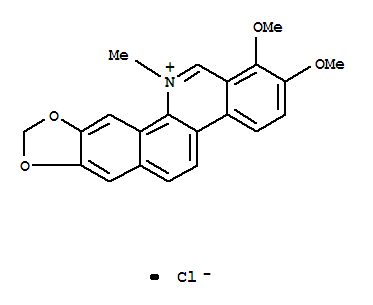1,2-二甲氧基-12-甲基-[1,3]二氧杂环戊烯并[4' ,5' :4,5]苯并[1,2-C]菲啶-12-鎓氯化物