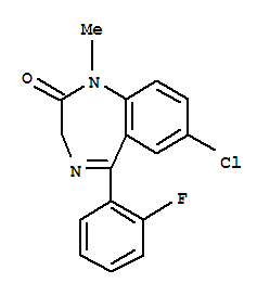 7-氯-5-(2-氟苯基)-1,3-二氢-1-甲基-2H-1,4-苯并二氮杂卓-2-酮