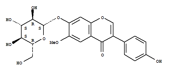 3-(4-羟基苯基)-6-甲氧基-7-(((2S,3R,4S,5S,6R)-3,4,5-三羟基-6-(羟甲基)四氢-2H-吡喃-2-基 )氧基)-4H-苯并吡喃-4-酮