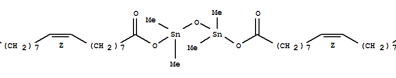 (Z,Z)-1,1,3,3-四甲基-1,3-双[(9-十八烯酰基)氧基]-二锡烷(43136-18-1)