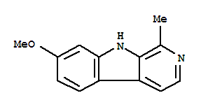 哈尔碱; 哈尔明碱; 肉叶云香碱; 去氢骆驼蓬碱; 7-甲氧基-1-甲基-9H-吡啶并[3,4-b]吲哚